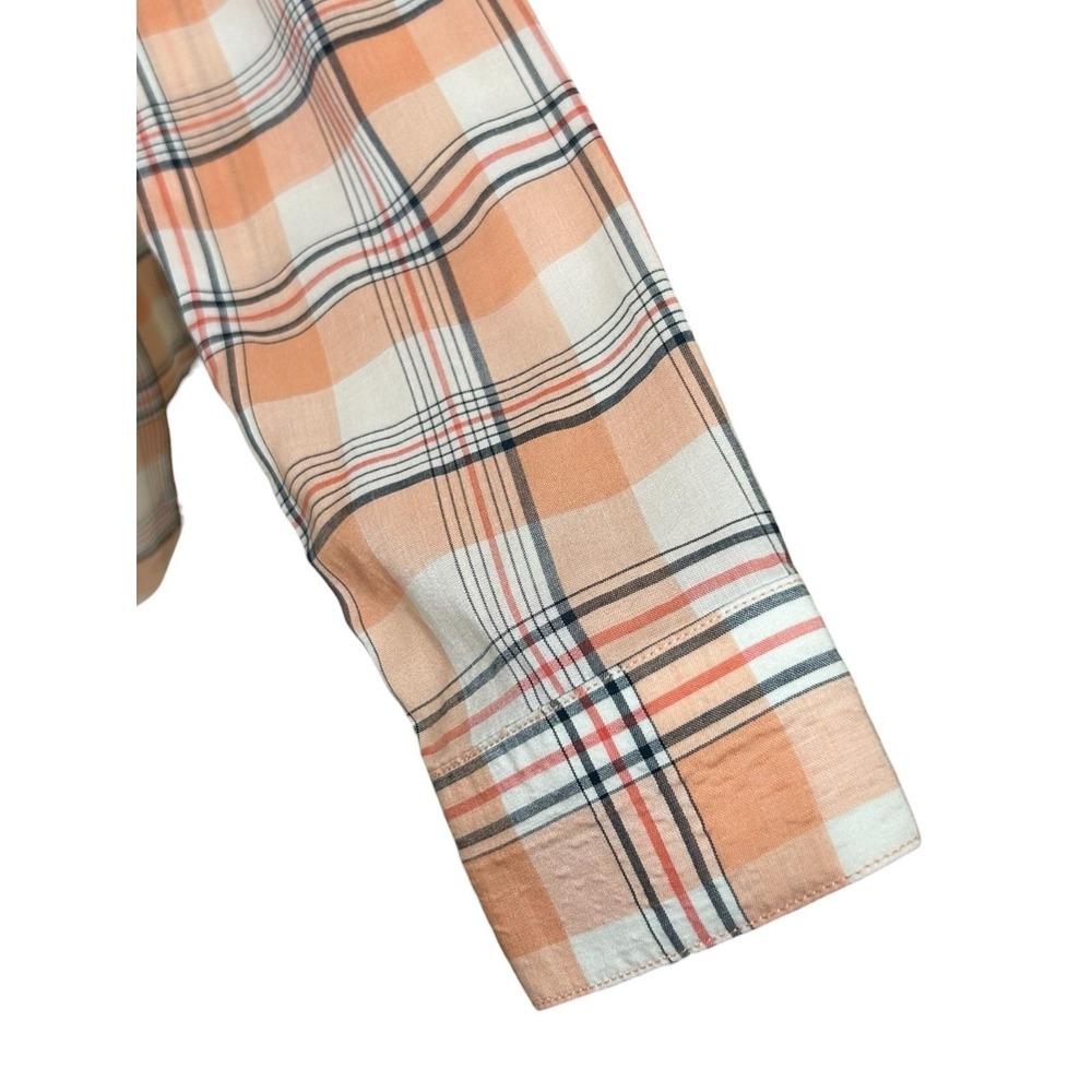 KUHL Women's Hadley Long Sleeve Plaid Button Up Shirt Small Pink Salmon 8049 - Picture 5 of 14